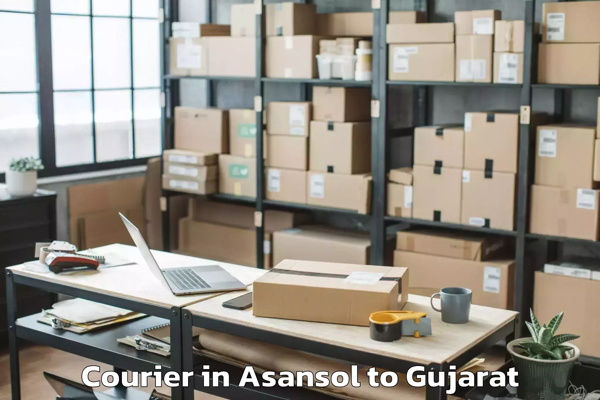 Get Asansol to Dahej Port Courier